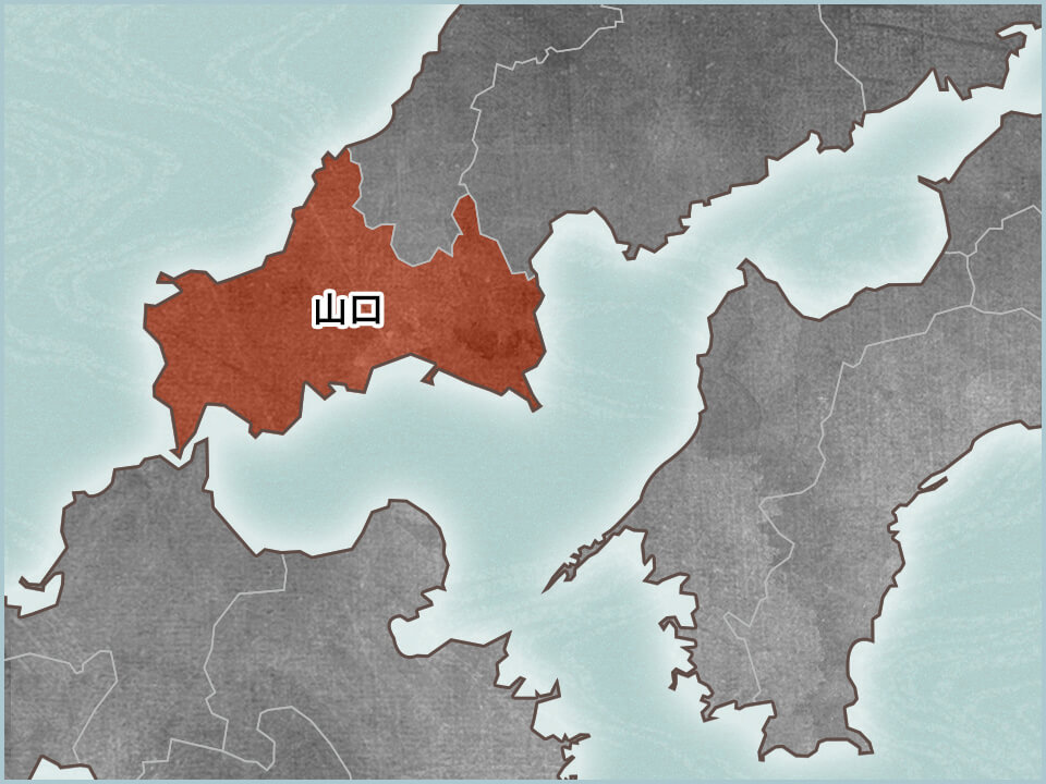 山口県の地図