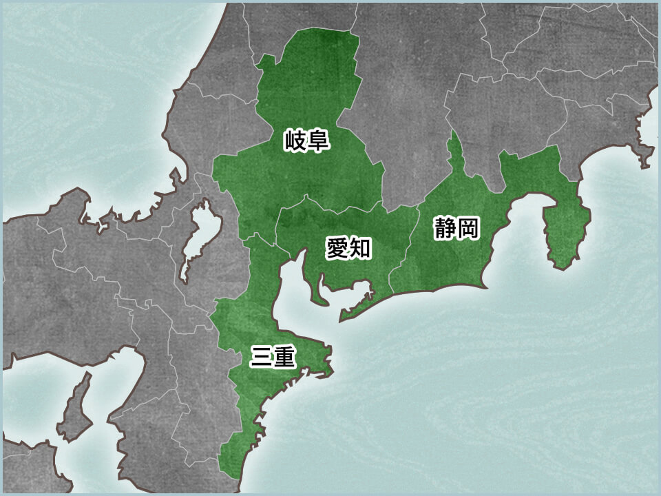 東海の地図