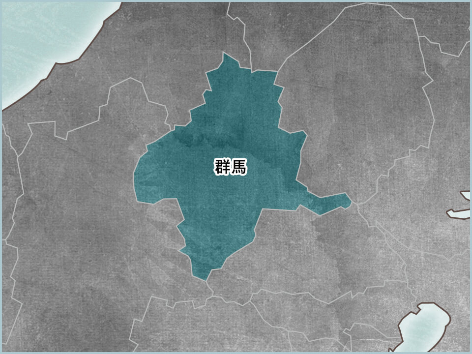 群馬県の地図