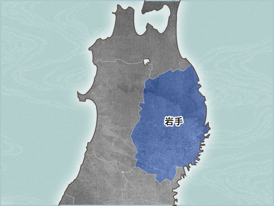 岩手県の地図