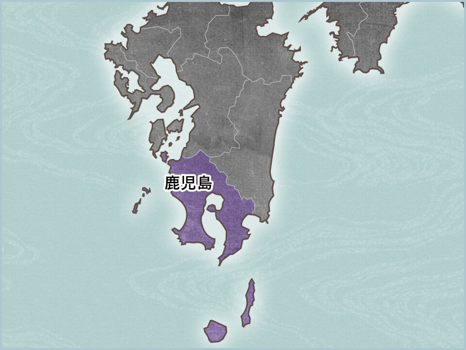 鹿児島県の地図