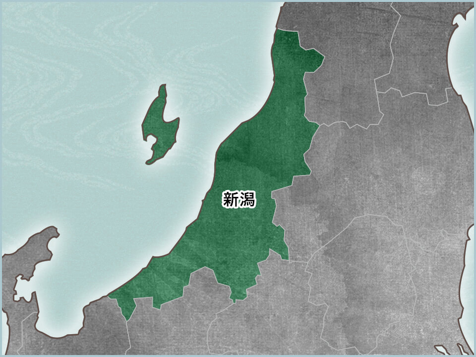 新潟県の地図