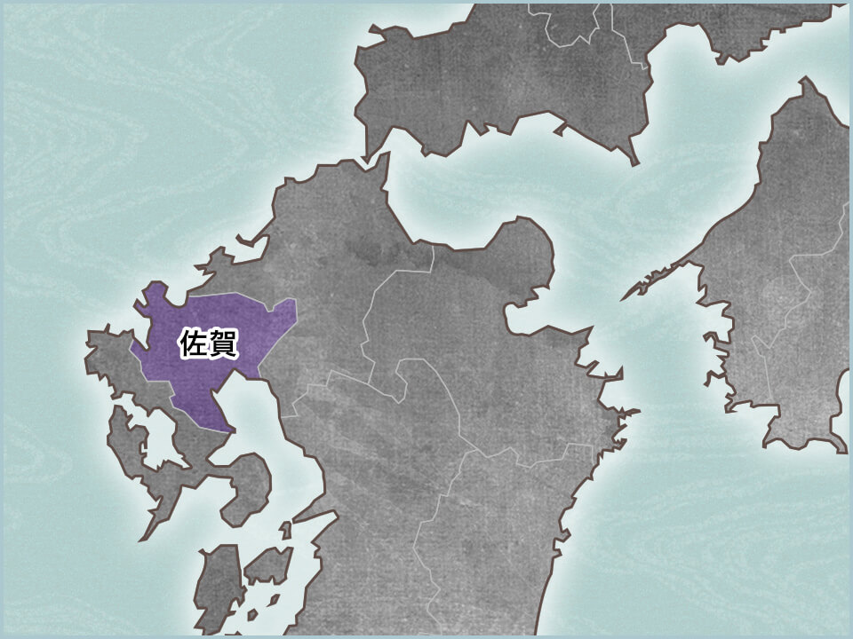佐賀県の地図