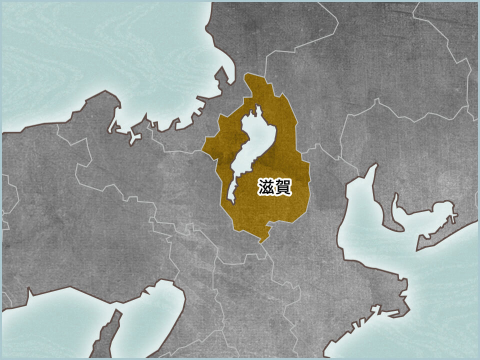 滋賀県の地図