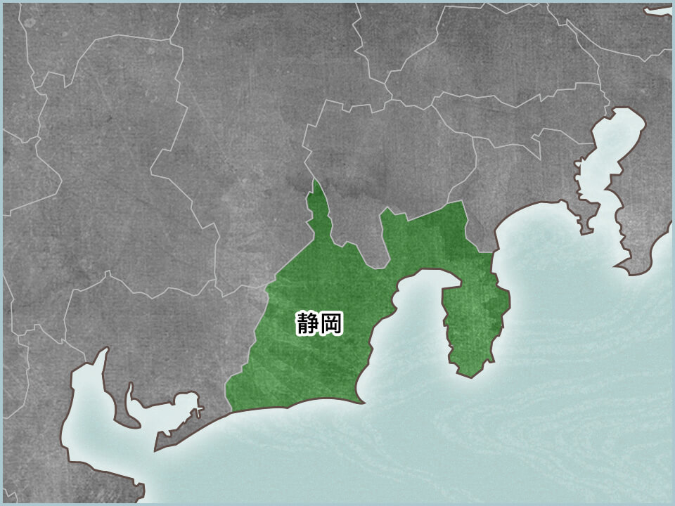 静岡県の地図