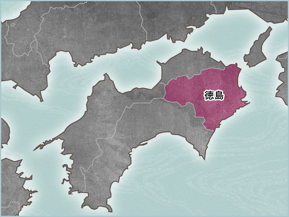徳島県の地図