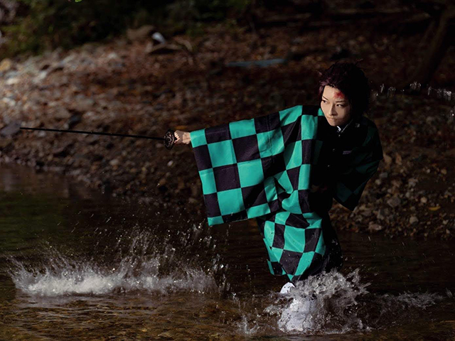 鬼滅の刃・竈門炭治郎のコスプレ