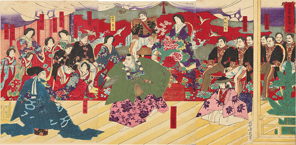 楊洲周延 作「前田家繁栄之図」