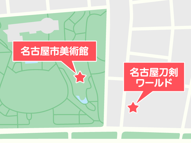 名古屋市美術館の地図