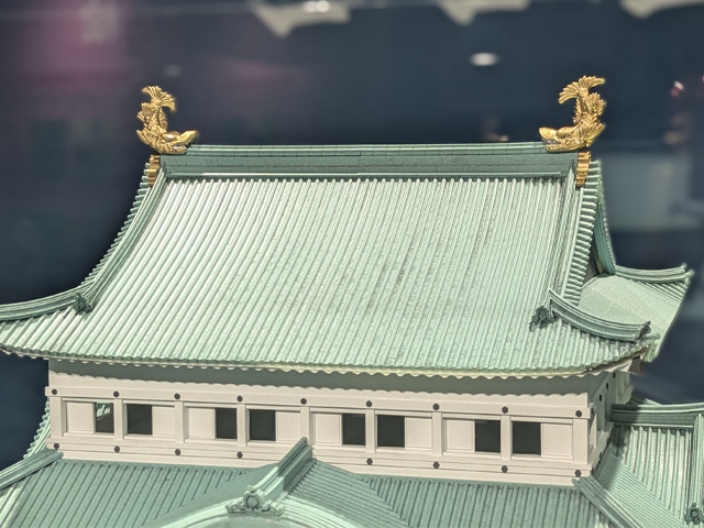 名古屋城模型の金鯱